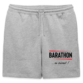 Barathon au suivant ! Alcool  - Short de survêtement homme premium - gris chiné - Devant - AI Model Male 178 light (178cm)