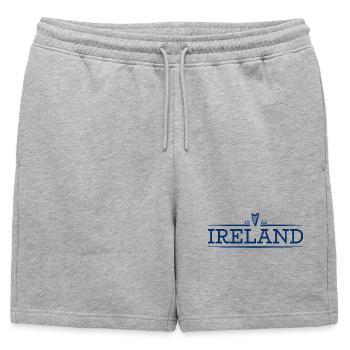 Irlande - Irlande - Irlandais - Irlandais - Harpe - Short de survêtement homme premium - gris chiné - Devant - AI Model Male 178 light (178cm)