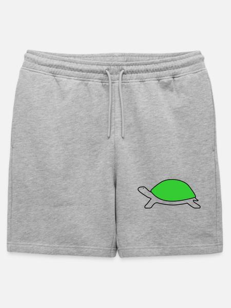 Turtle - Mens' Premium Organic Sweatshorts - heather grey