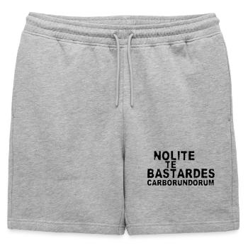 Nolite Te Bastardes Carborundorum - Short de survêtement homme premium - gris chiné - Devant - AI Model Male 178 light (178cm)