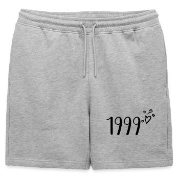 1999 - Short de survêtement homme premium - gris chiné - Devant - AI Model Male 178 light (178cm)