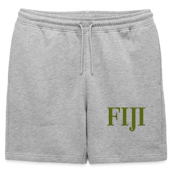 Fidji - Fidji - Îles - Pacifique - Mers du Sud - Short de survêtement homme premium - gris chiné - Devant - AI Model Male 178 light (178cm)