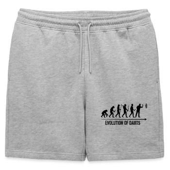 Sweat à capuche, chaussettes, mug et haut Darts Evolution - Short de survêtement homme premium - gris chiné - Devant - AI Model Male 178 light (178cm)