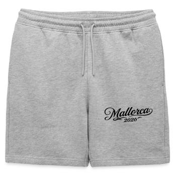 Majorque 2026 - Short de survêtement homme premium - gris chiné - Devant - AI Model Male 178 light (178cm)