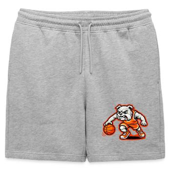 Mascotte de dribble puissant du basketball des Bulldogs - Short de survêtement homme premium - gris chiné - Devant - AI Model Male 178 light (178cm)