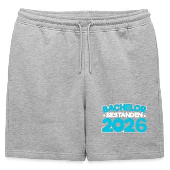 Licence 2026 Remise des diplômes - Short de survêtement homme premium - gris chiné - Devant - AI Model Male 178 light (178cm)