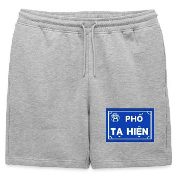rue ta Hien rue Bière - Short de survêtement homme premium - gris chiné - Devant - AI Model Male 178 light (178cm)