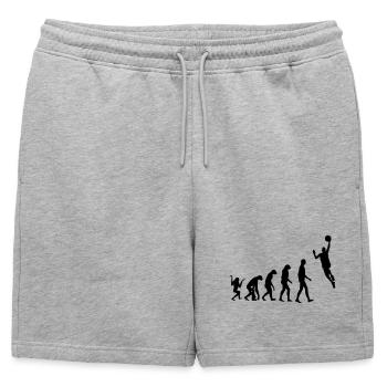 Basketball / Basketball / Basktet-Ball / Sports - Mens' Premium Organic Sweatshorts - heather grey - Front - AI Model Male 178 light (178cm)