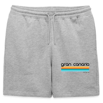 Gran Canaria - Espagne - Espagne - Espagne - Îles Canaries - Short de survêtement homme premium - gris chiné - Devant - AI Model Male 178 light (178cm)
