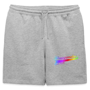 Father-in-law 2026, best father-in-law ever - Mens' Premium Organic Sweatshorts - heather grey - Front - AI Model Male 178 light (178cm)