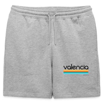 Valence - Espagne - Espagne - Espagne - Short de survêtement homme premium - gris chiné - Devant - AI Model Male 178 light (178cm)