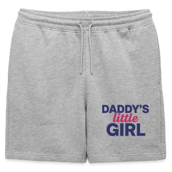 Design de la petite fille mignonne de papa - Short de survêtement homme premium - gris chiné - Devant - AI Model Male 178 light (178cm)