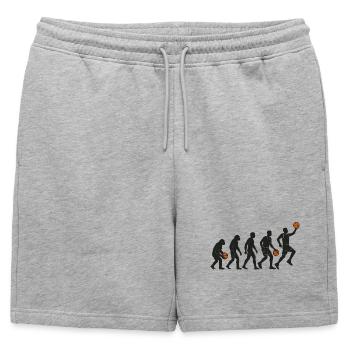 Évolution du joueur de basket - Short de survêtement homme premium - gris chiné - Devant - AI Model Male 178 light (178cm)