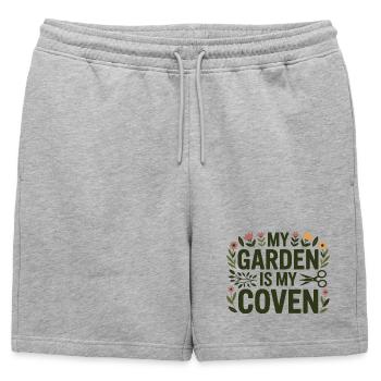 Spécialiste botanique clinique certifié en vêtements - Short de survêtement homme premium - gris chiné - Devant - AI Model Male 178 light (178cm)