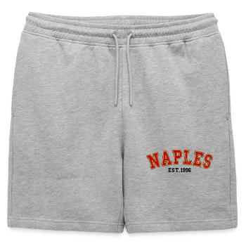 Naples fondée en 1996 - Short de survêtement homme premium - gris chiné - Devant - AI Model Male 178 light (178cm)