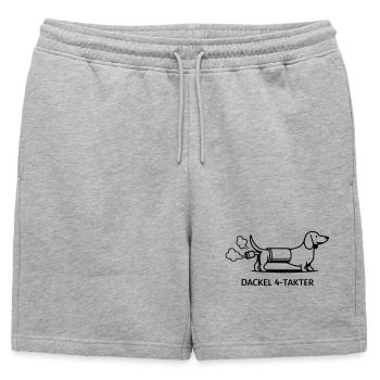 Teckel Quatre Temps - Short de survêtement homme premium - gris chiné - Devant - AI Model Male 178 light (178cm)