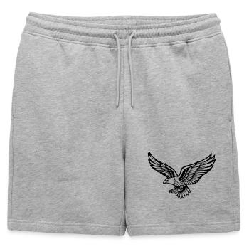 aigle - Short de survêtement homme premium - gris chiné - Devant - AI Model Male 178 light (178cm)