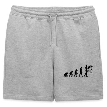 HOBBYHORING DE L’ÉVOLUTION ! L’AMOUR DU CHEVAL DE BATAILLE - Short de survêtement homme premium - gris chiné - Devant - AI Model Male 178 light (178cm)