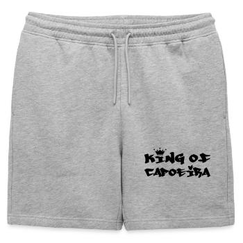 Le Roi de la Capoeira - Short de survêtement homme premium - gris chiné - Devant - AI Model Male 178 light (178cm)