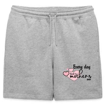 Chaque jour devrait être une fête des mères - Short de survêtement homme premium - gris chiné - Devant - AI Model Male 178 light (178cm)