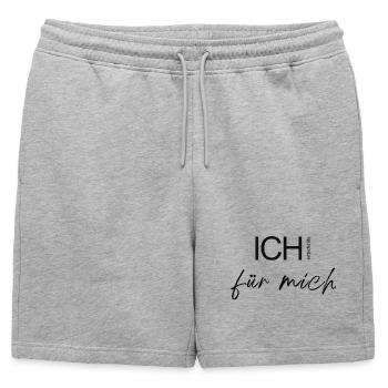 Je décide par moi-même. - Short de survêtement homme premium - gris chiné - Devant - AI Model Male 178 light (178cm)