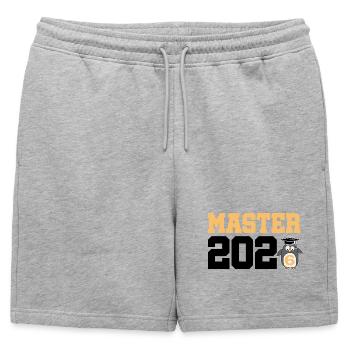 Master 2026 Diplôme - Short de survêtement homme premium - gris chiné - Devant - AI Model Male 178 light (178cm)