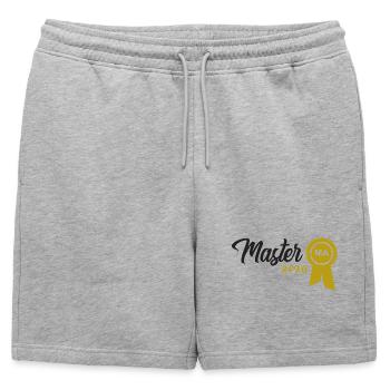Master 2026 Diplôme - Short de survêtement homme premium - gris chiné - Devant - AI Model Male 178 light (178cm)