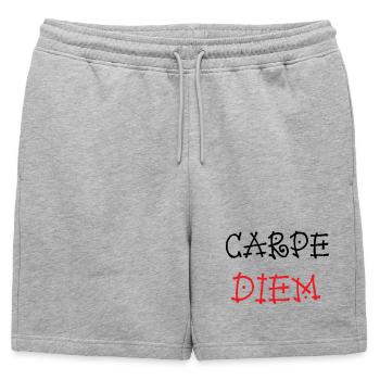 Carpe Diem - Epicurien - Short de survêtement homme premium - gris chiné - Devant - AI Model Male 178 light (178cm)