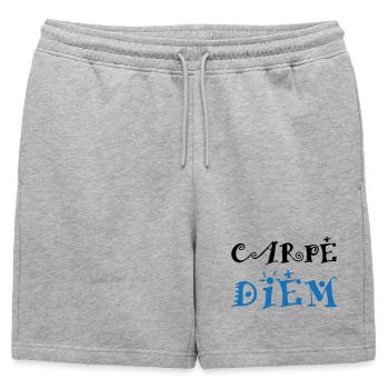Carpe Diem - Short de survêtement homme premium - gris chiné - Devant - AI Model Male 178 light (178cm)