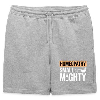 Certified Clinical Dilution Specialist Apparel  - Mens' Premium Organic Sweatshorts - heather grey - Front - AI Model Male 178 light (178cm)