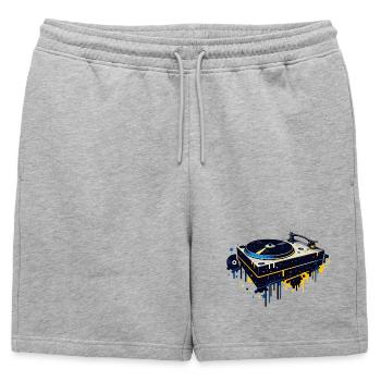 Conception de platines graffiti - Short de survêtement homme premium - gris chiné - Devant - AI Model Male 178 light (178cm)