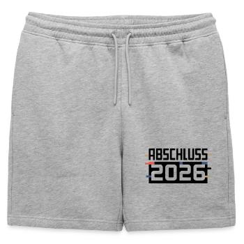 Design de la remise des diplômes 2026 - Short de survêtement homme premium - gris chiné - Devant - AI Model Male 178 light (178cm)