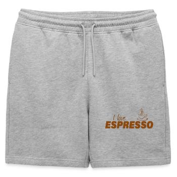 J’ADORE L’ESPRESSO - Short de survêtement homme premium - gris chiné - Devant - AI Model Male 178 light (178cm)