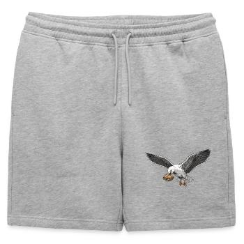 Boulderer Colorsplash Boulder Bouldering - Short de survêtement homme premium - gris chiné - Devant - AI Model Male 178 light (178cm)