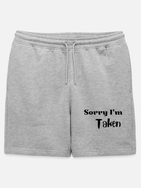 Funny Valentine Love Shirt - Mens' Premium Organic Sweatshorts - heather grey