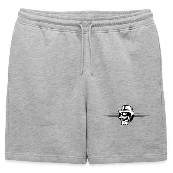 Groom Squelette - Short de survêtement homme premium - gris chiné - Devant - AI Model Male 178 light (178cm)