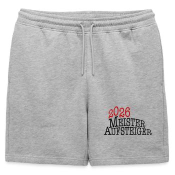 Champion and promoted team 2026 - Mens' Premium Organic Sweatshorts - heather grey - Front - AI Model Male 178 light (178cm)