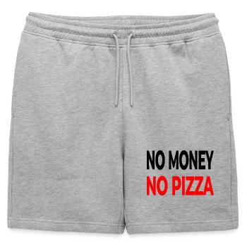 Pizza - Short de survêtement homme premium - gris chiné - Devant - AI Model Male 178 light (178cm)