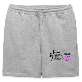Équipe de jeune fille - Short de survêtement homme premium - gris chiné - Devant - AI Model Male 178 light (178cm)