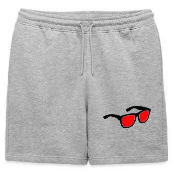 Lunettes de soleil - Short de survêtement homme premium - gris chiné - Devant - AI Model Male 178 light (178cm)
