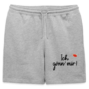 Planification de vie plaisir indulgence - Short de survêtement homme premium - gris chiné - Devant - AI Model Male 178 light (178cm)