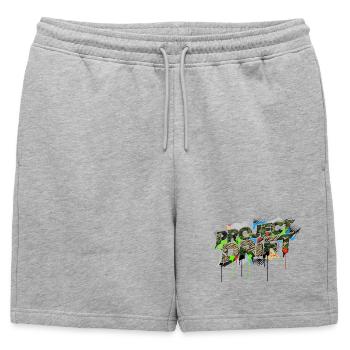 Camouflage Project Drift Tuner Street Style - Short de survêtement homme premium - gris chiné - Devant - AI Model Male 178 light (178cm)