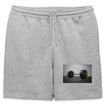 Runeforge - Short de survêtement homme premium - gris chiné - Devant - AI Model Male 178 light (178cm)