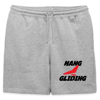 Insigne Hang Gliding Centered Wing - Short de survêtement homme premium - gris chiné - Devant - AI Model Male 178 light (178cm)