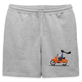SERBSKA HOLCA CYCLOMOTEUR - Short de survêtement homme premium - gris chiné - Devant - AI Model Male 178 light (178cm)