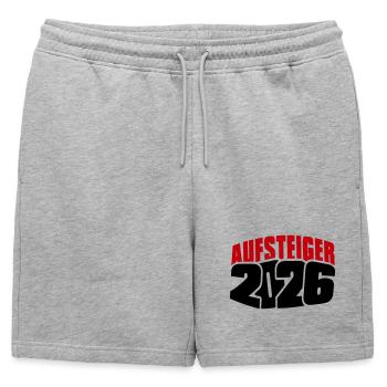 Promoted 2026 Promotion - Mens' Premium Organic Sweatshorts - heather grey - Front - AI Model Male 178 light (178cm)