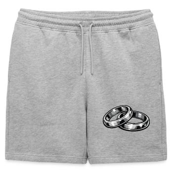 Alliances Alliances - Short de survêtement homme premium - gris chiné - Devant - AI Model Male 178 light (178cm)