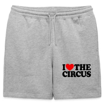 J’adore le cirque - Short de survêtement homme premium - gris chiné - Devant - AI Model Male 178 light (178cm)