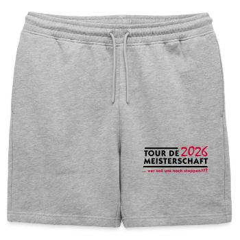 Tour de Championship 2026 - Mens' Premium Organic Sweatshorts - heather grey - Front - AI Model Male 178 light (178cm)