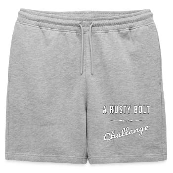 Un Rusty Bolt est un vrai défi – c’est dire - Short de survêtement homme premium - gris chiné - Devant - AI Model Male 178 light (178cm)